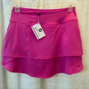 FJ FootJoy Performance Layered Skort Women Golf Skirt pink medium